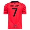 Officiële Voetbalshirt Zuid-Korea H M SON 7 Thuis WK 2022 - Heren